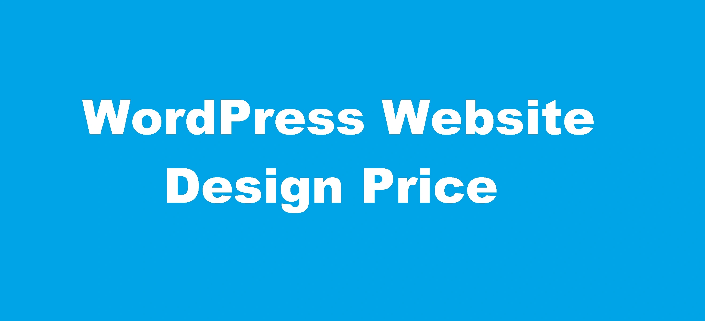 WordPress Website Design Price